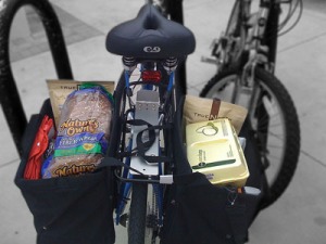 Bicycle with Groceries